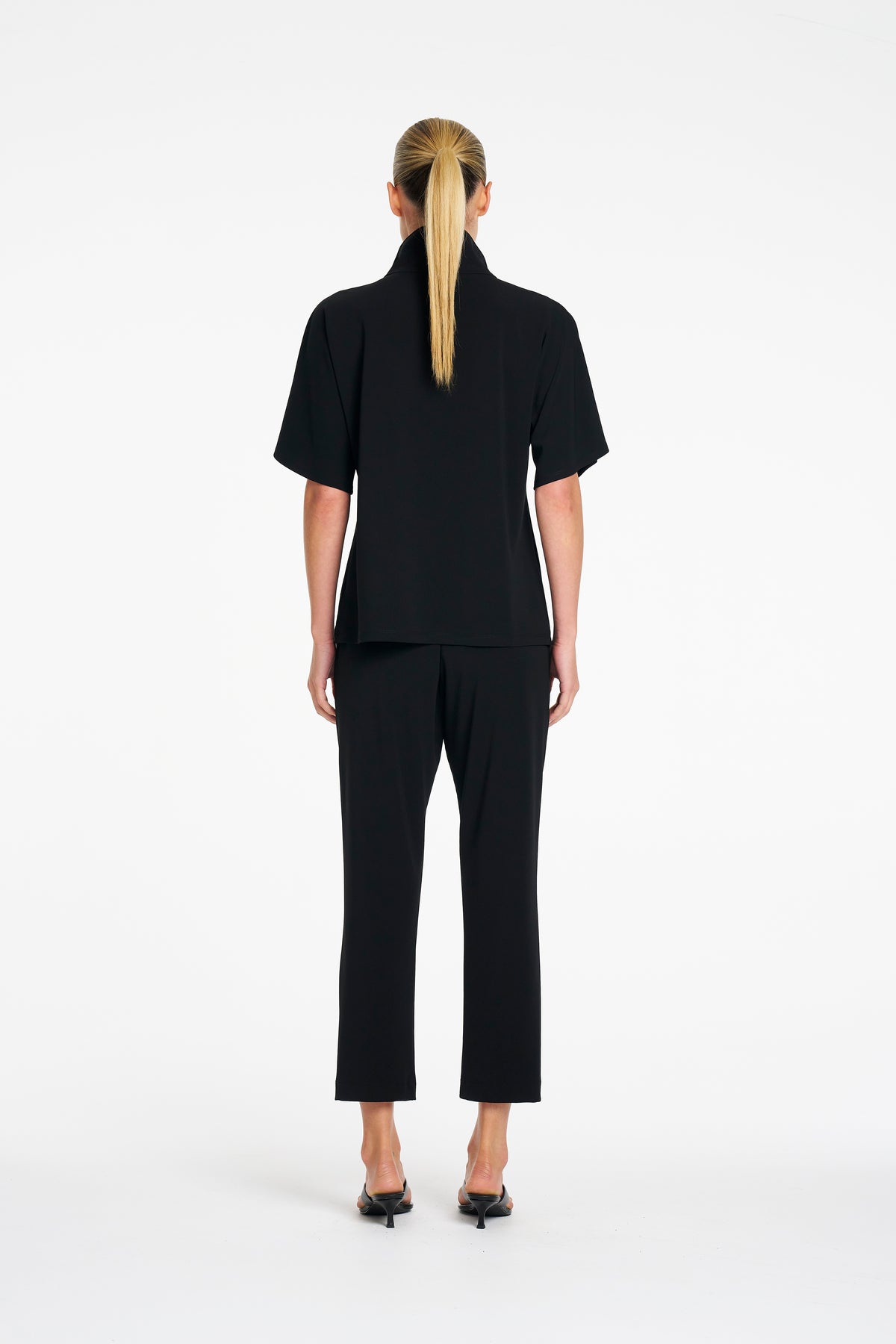 Mela Purdie Zip Flute Top in Black - view 6