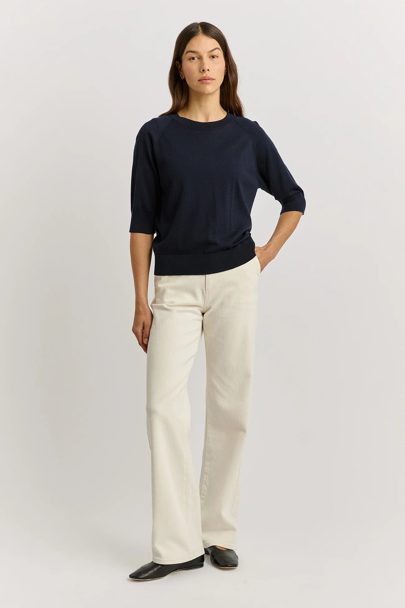 EXTRA FINE RAGLAN SLEEVE TOP