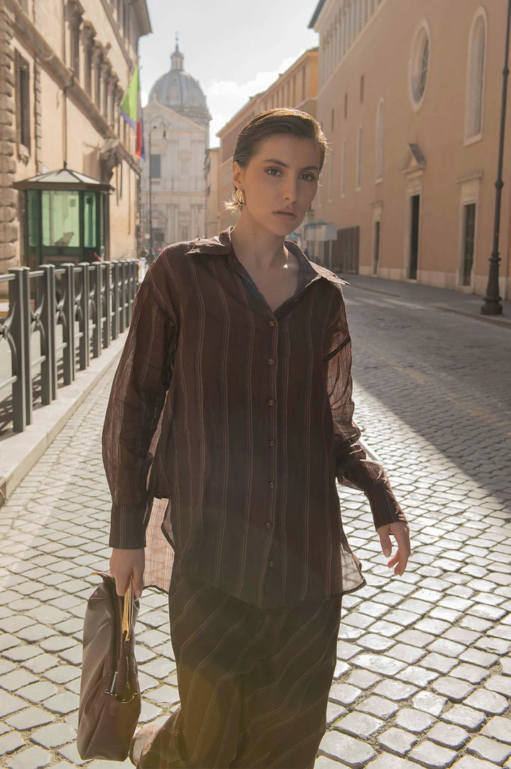 Estelle Stripe Ramie Shirt