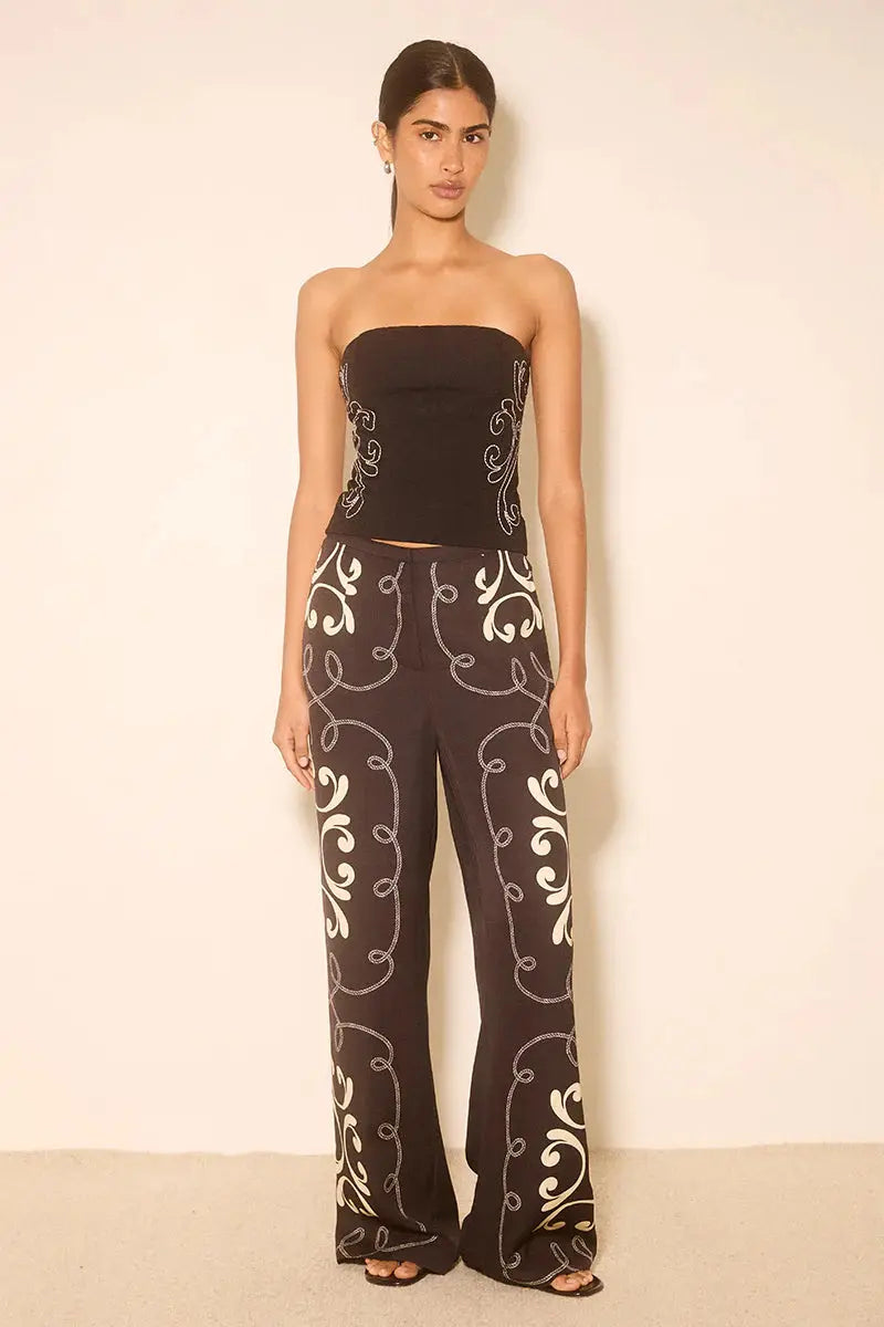 Zahra Embroidered Top Mon Renn