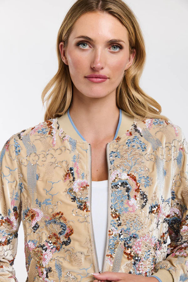 Ivory Charm Bomber Jacket