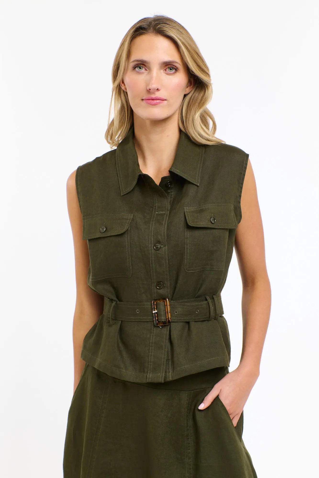 Perry Linen Vest 365 Days