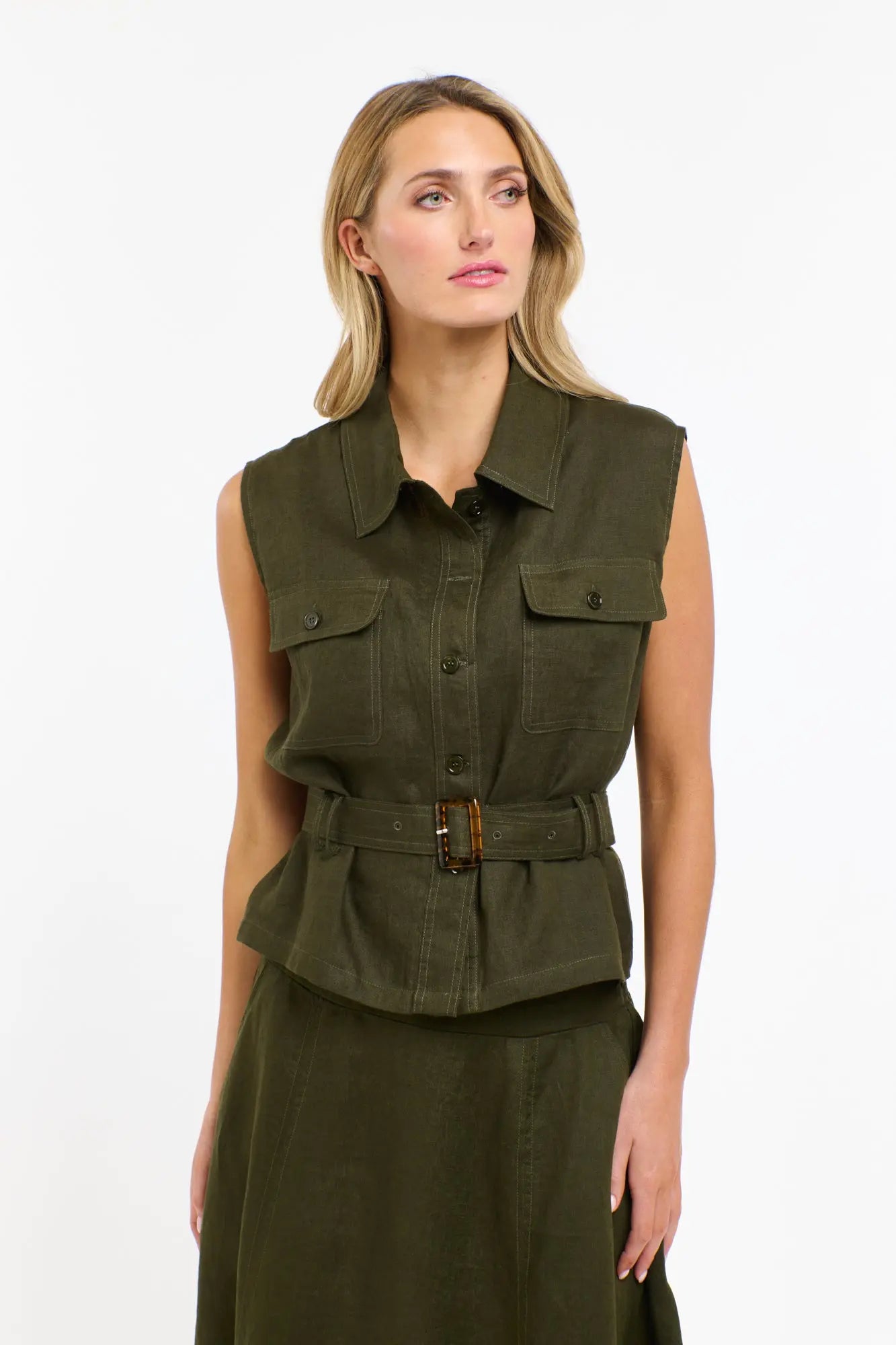 Perry Linen Vest 365 Days