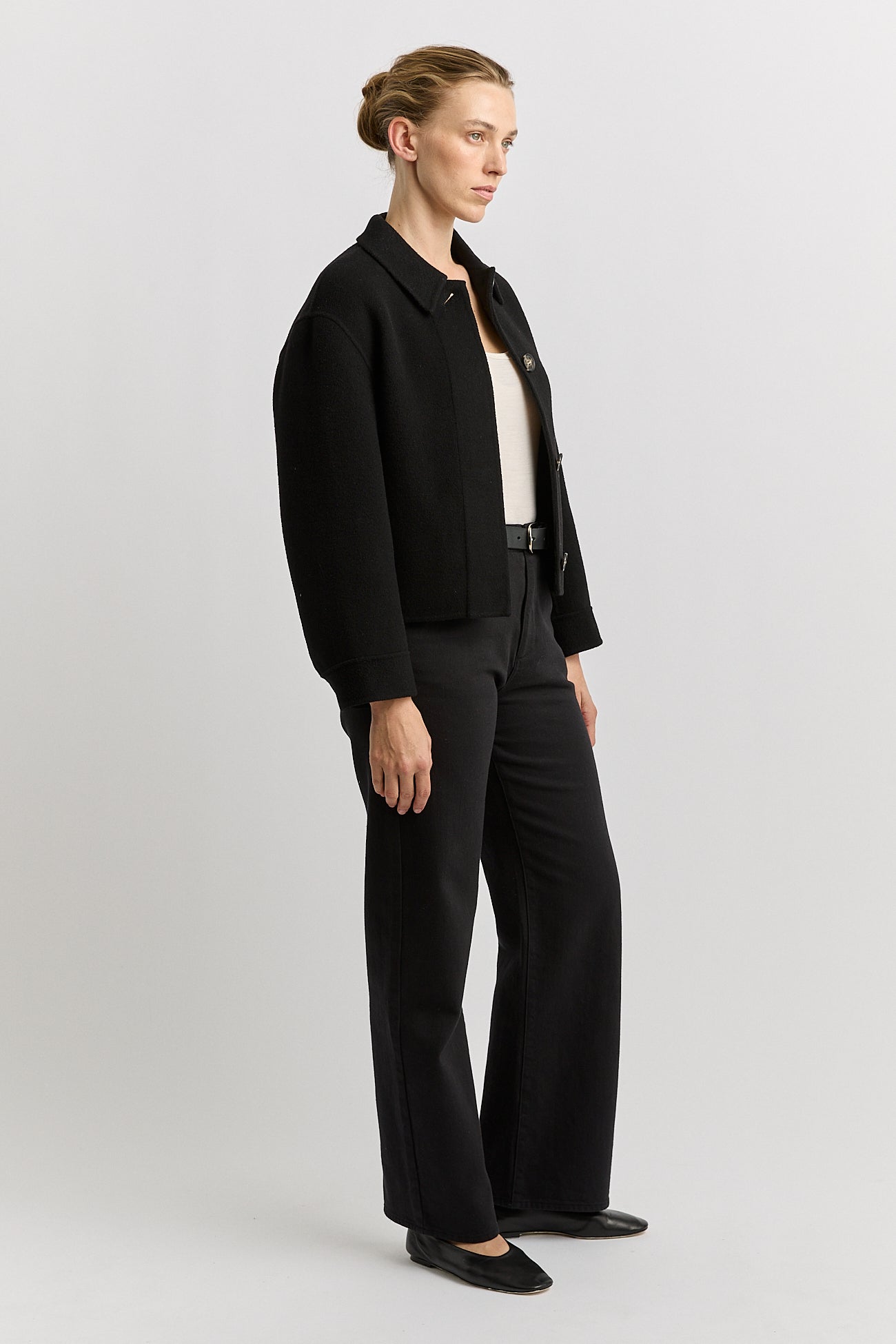 Button Front Wool Jacket