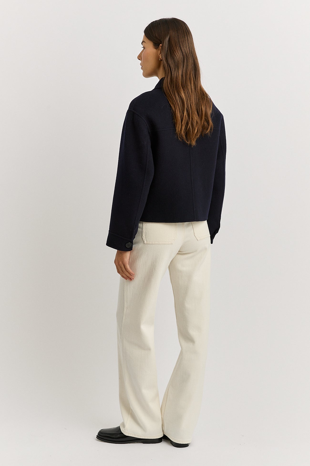 Button Front Wool Jacket