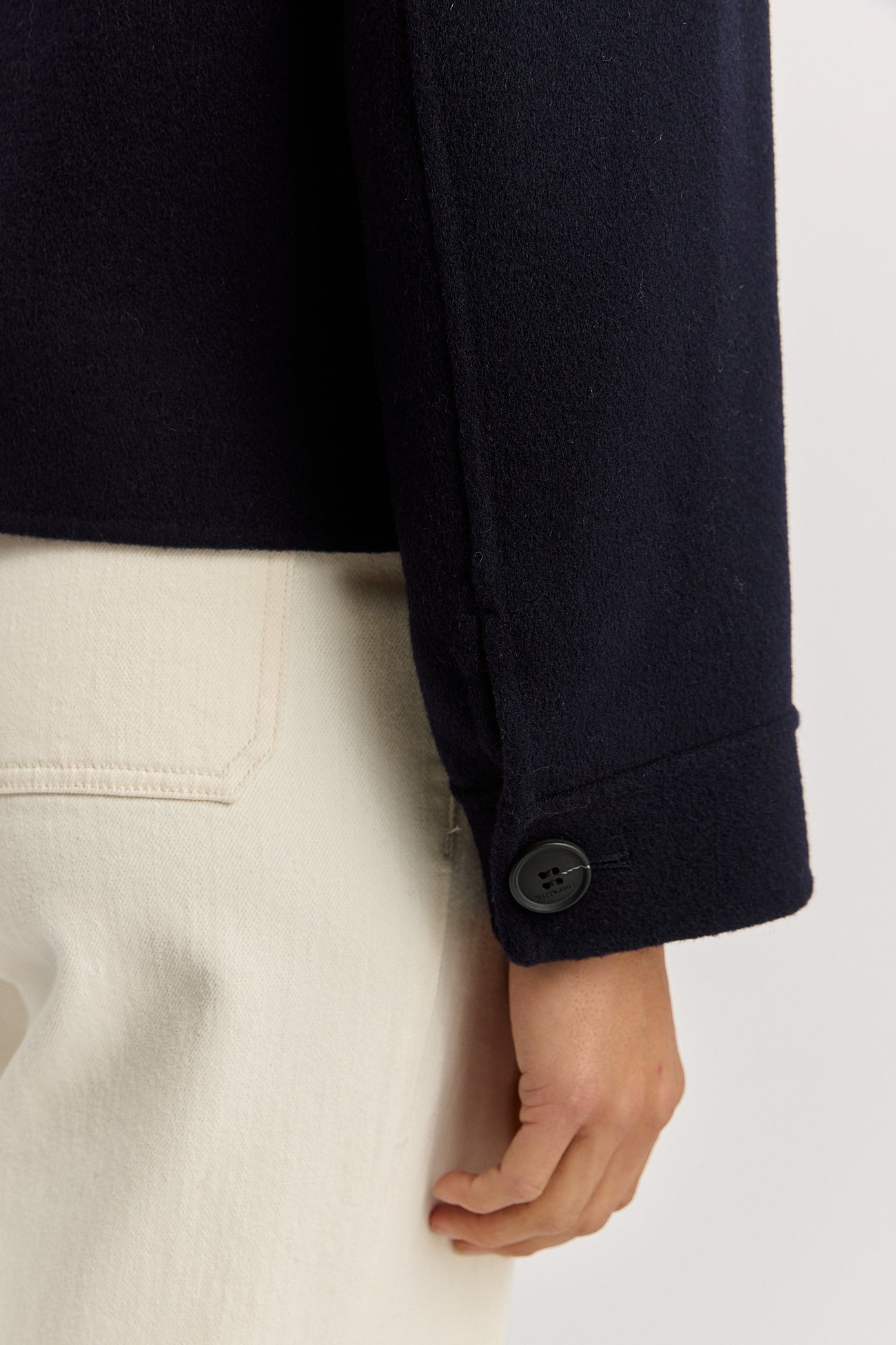 Button Front Wool Jacket