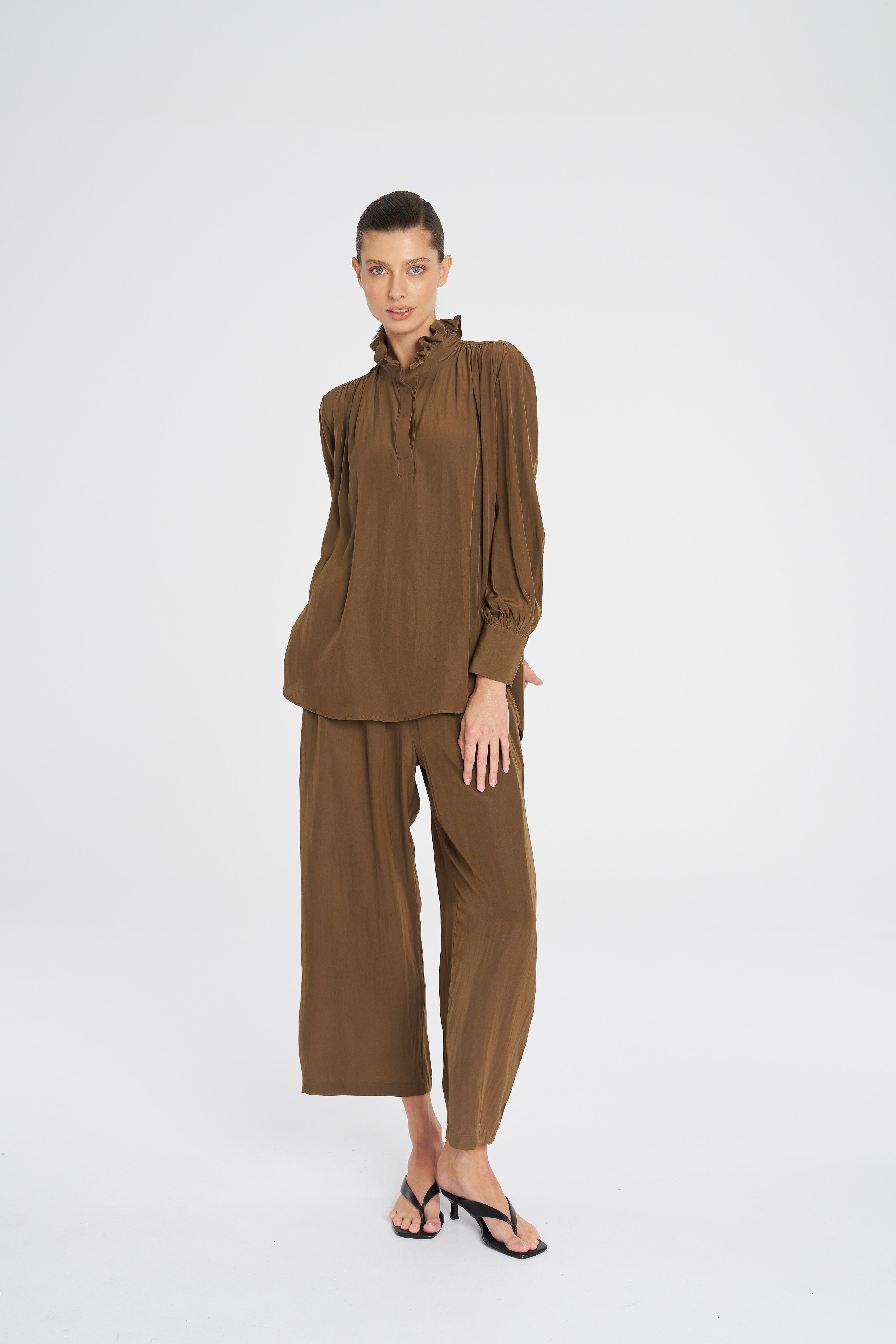 Frill Neck Blouse