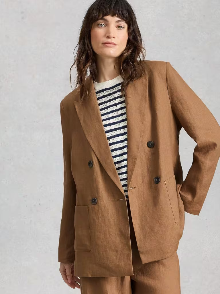 Sasha Linen Blazer - view 1