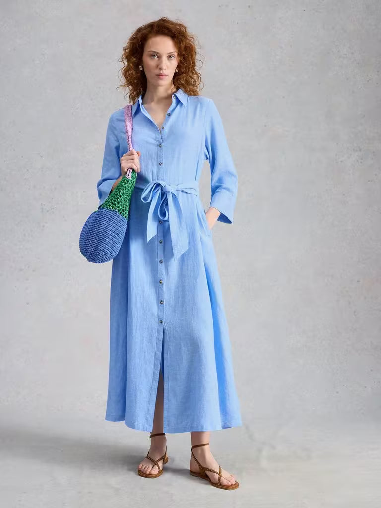 Soma Linen Shirt Dress - view 1