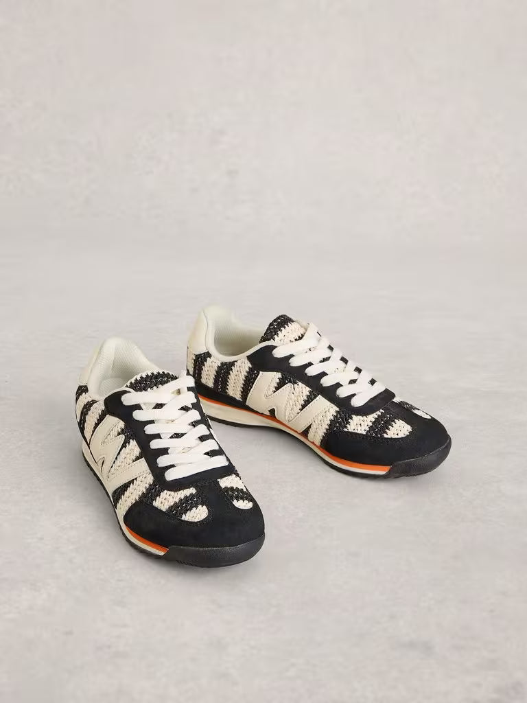 White Stuff Lucy Trainer in Blk Mlt - view 2