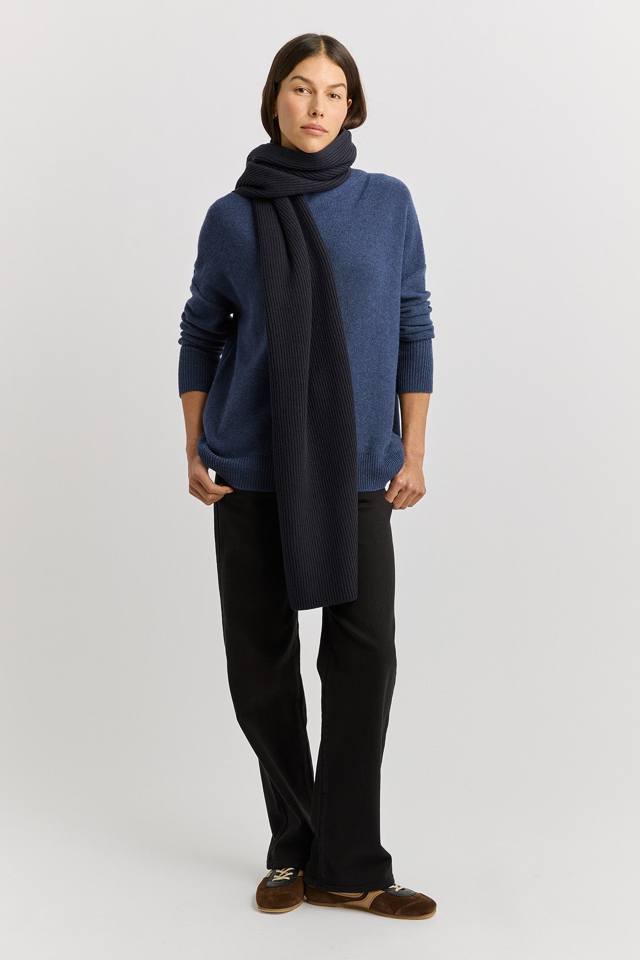 Fine Rib Scarf