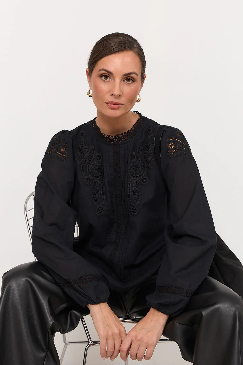 Lou Cut Out Lace Top