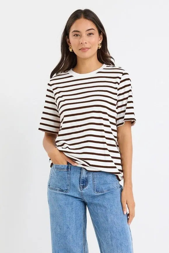 Binding Boxy Fit Tee ReUnion Label