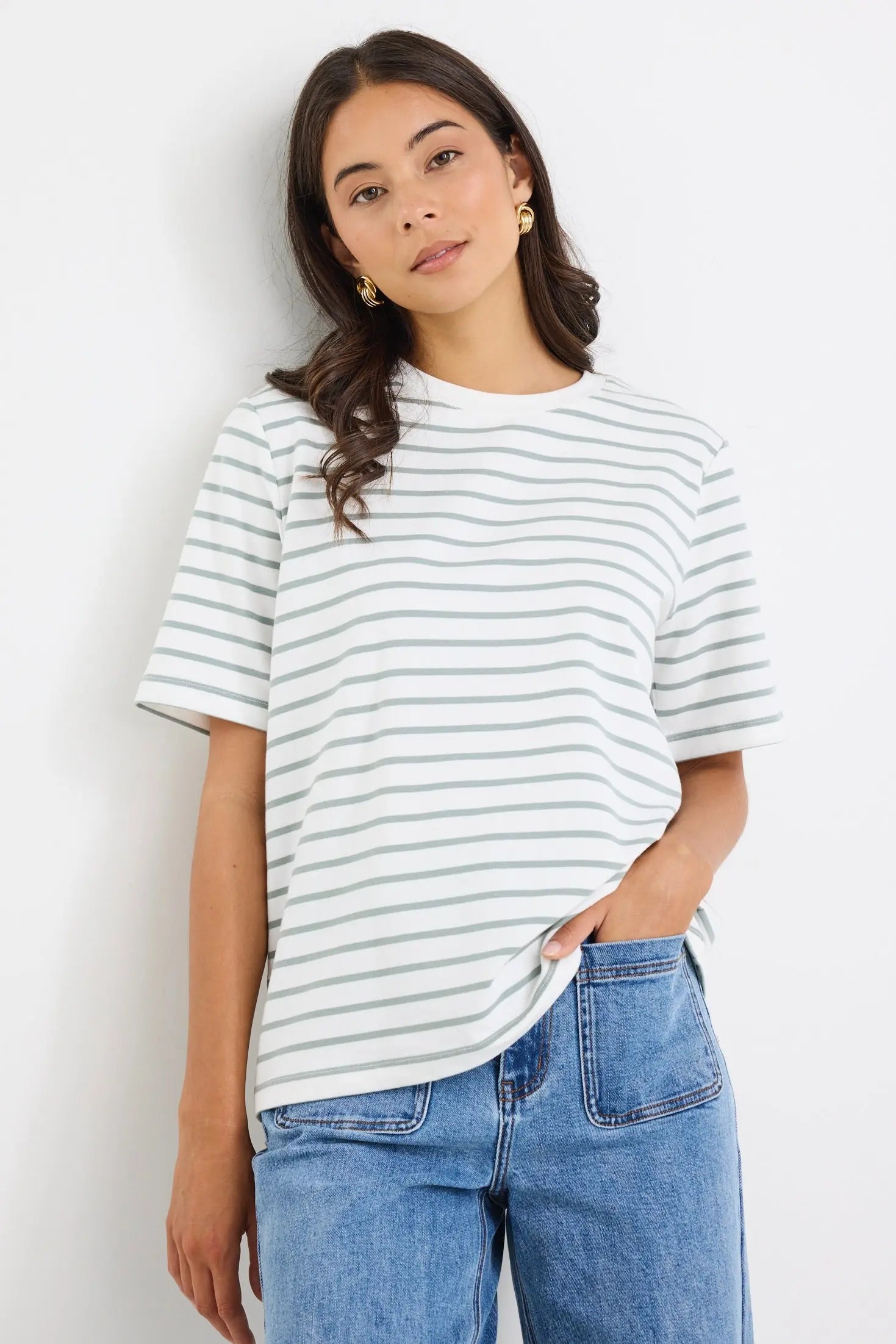 Binding Boxy Fit Tee ReUnion Label