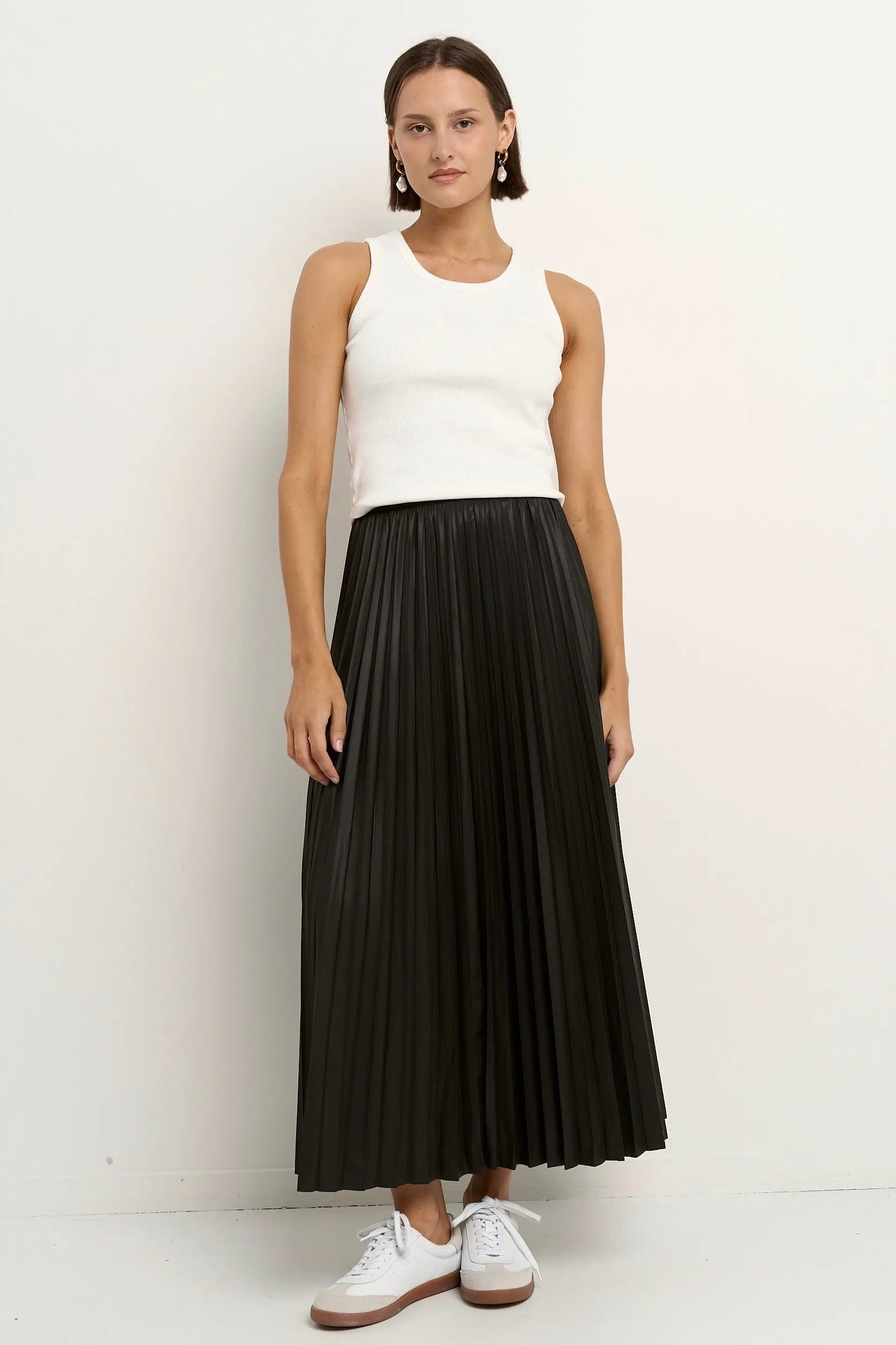 Crystalised Pleated Midi Skirt Among the Brave