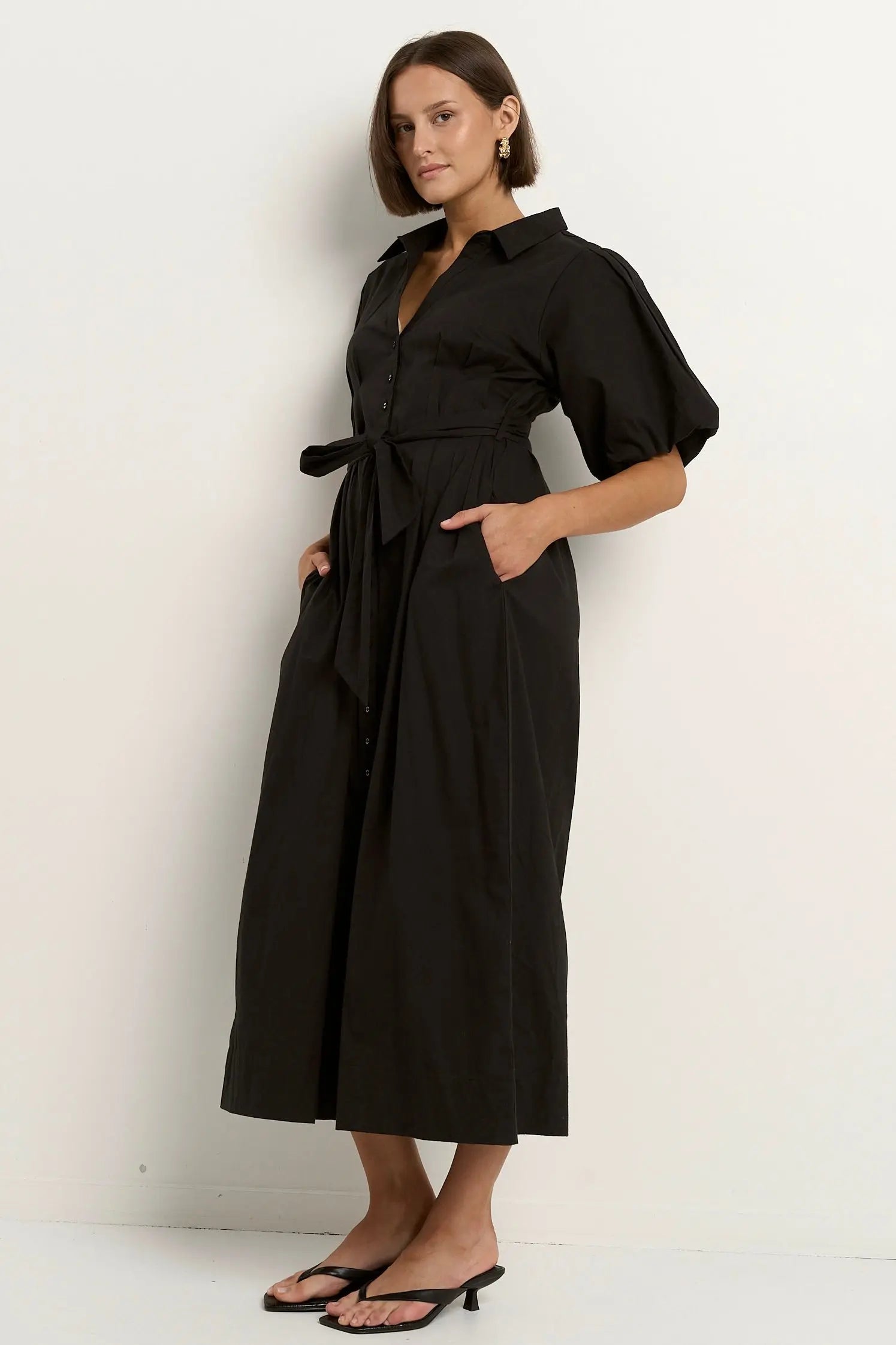 Dusk Puff Sleeve Maxi Dress Among the Brave