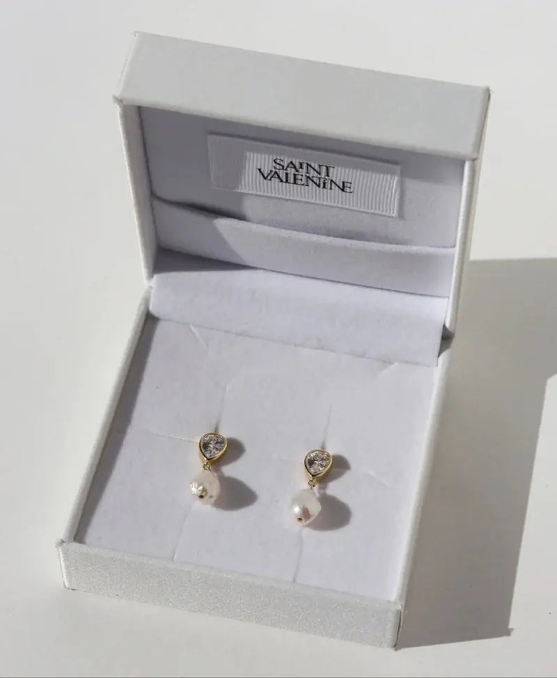 Eros Pear & Pearl Earings Saint Valentine