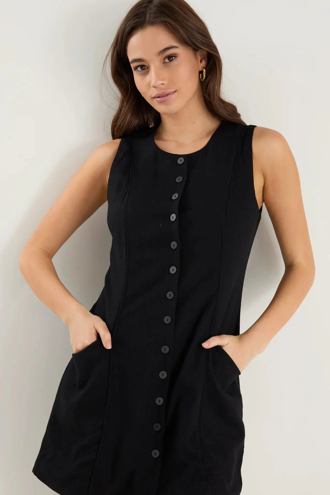 Escape Black Mini Vest Dress ReUnion Label