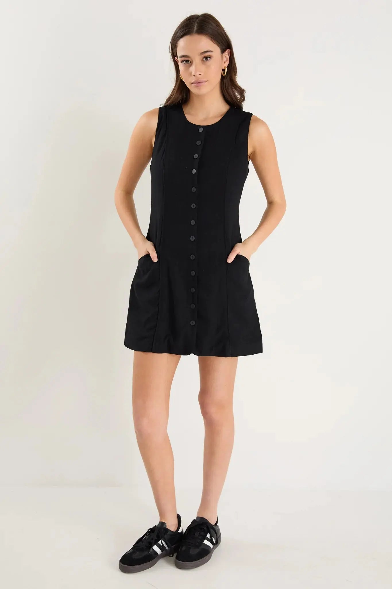 Escape Black Mini Vest Dress ReUnion Label