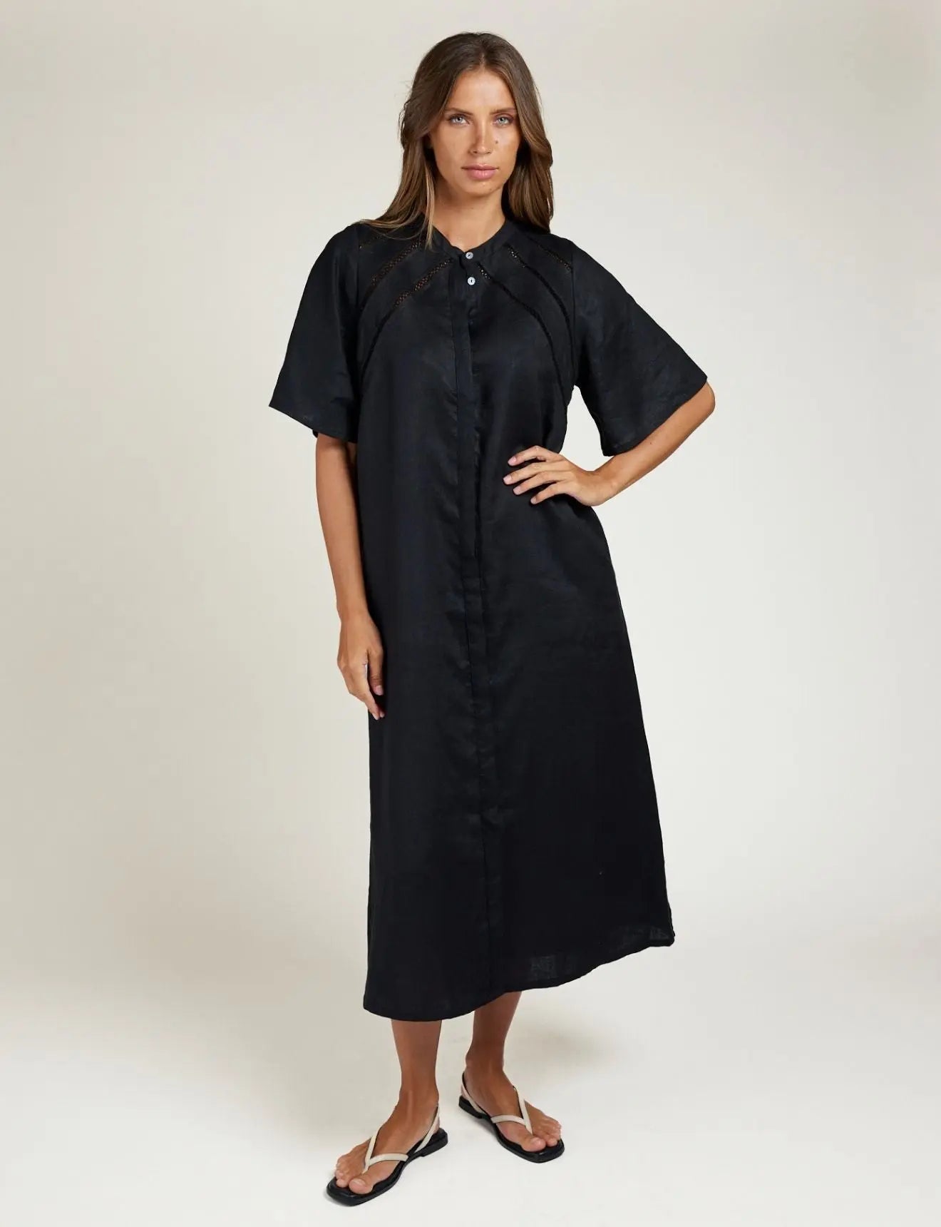 Lace Trim Dress State of Embrace