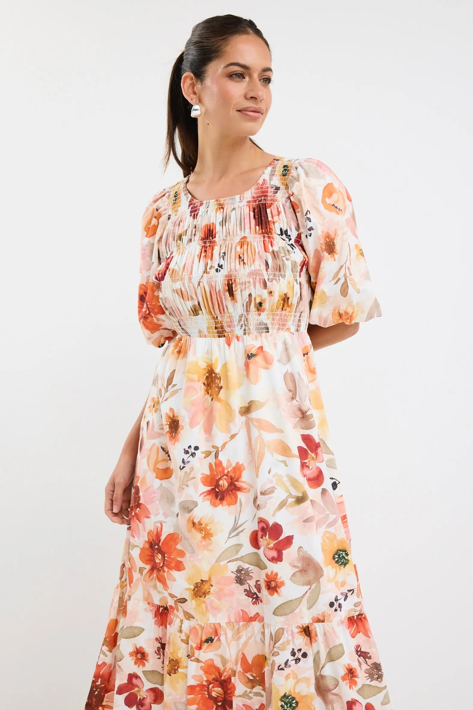 Milano Short Sleeve Tiered Maxi Dress Ivy + Jack