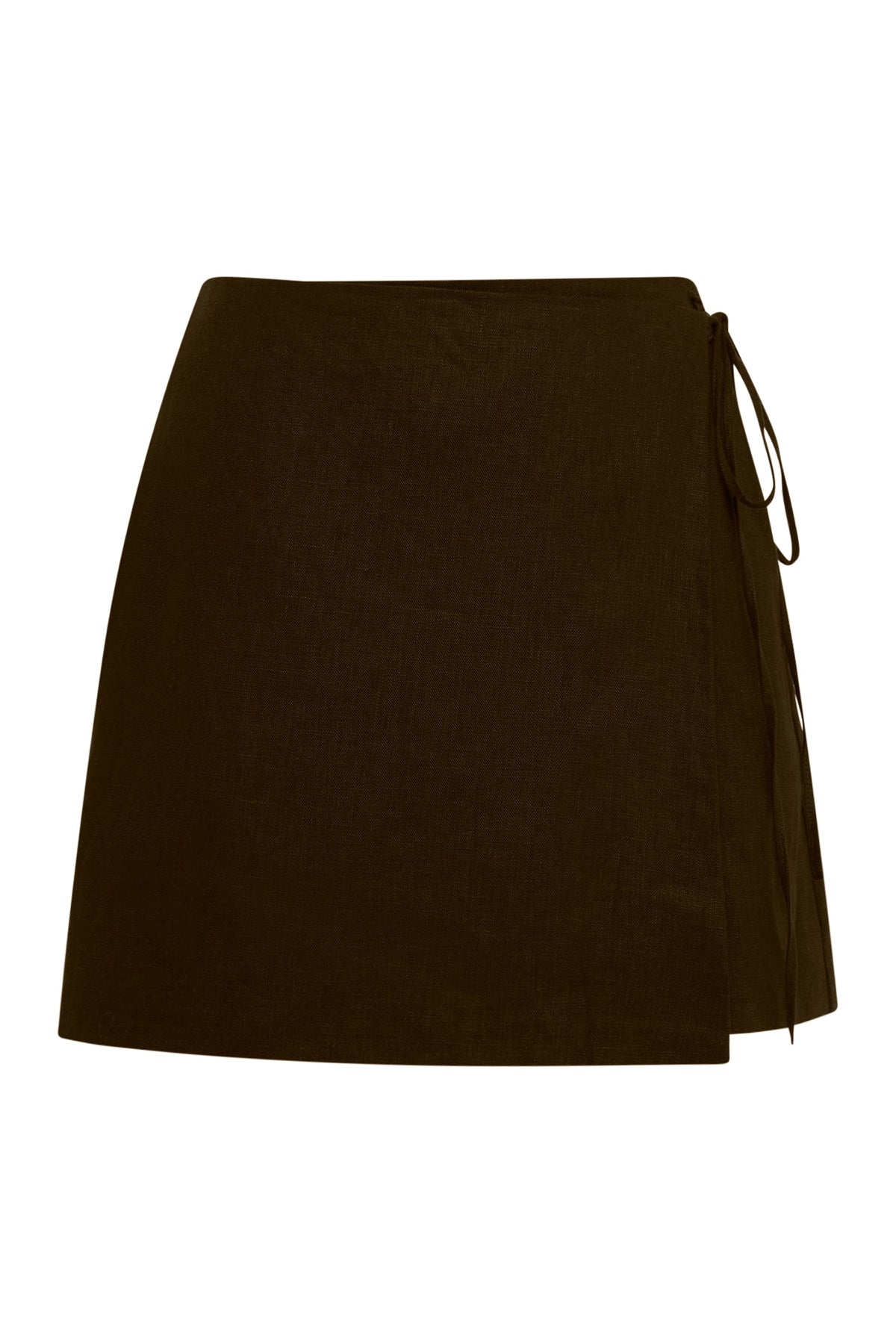 Sibyl Linen Wrap Skirt - view 5