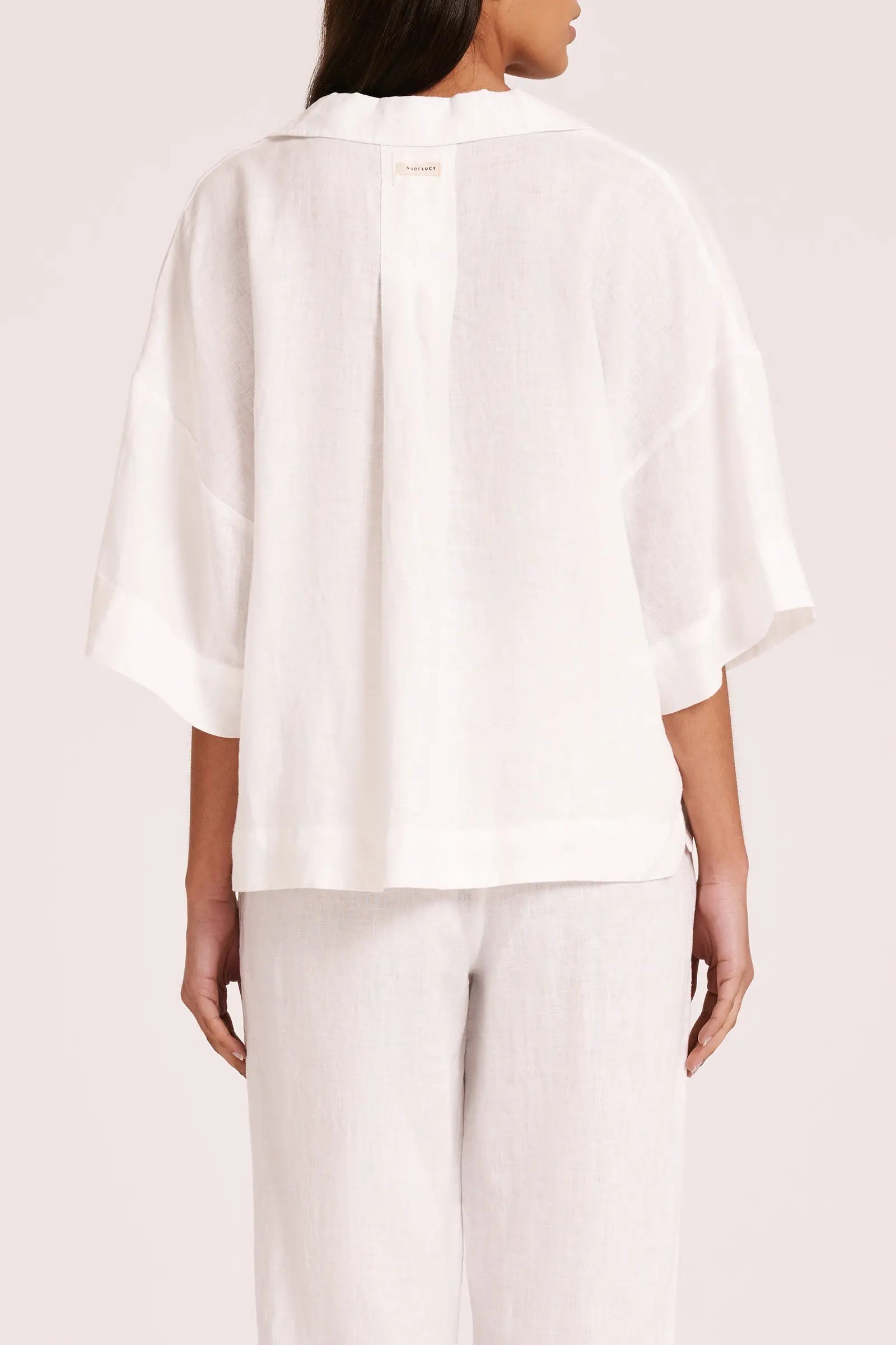 Lounge Linen Shirt Nude Lucy