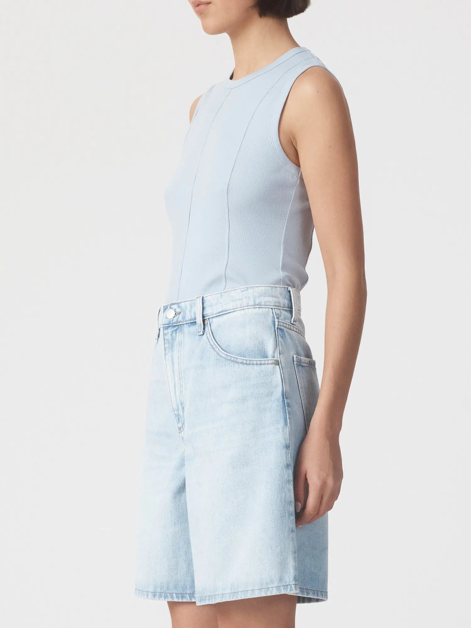 Panelled Rib Tank Nobody Denim