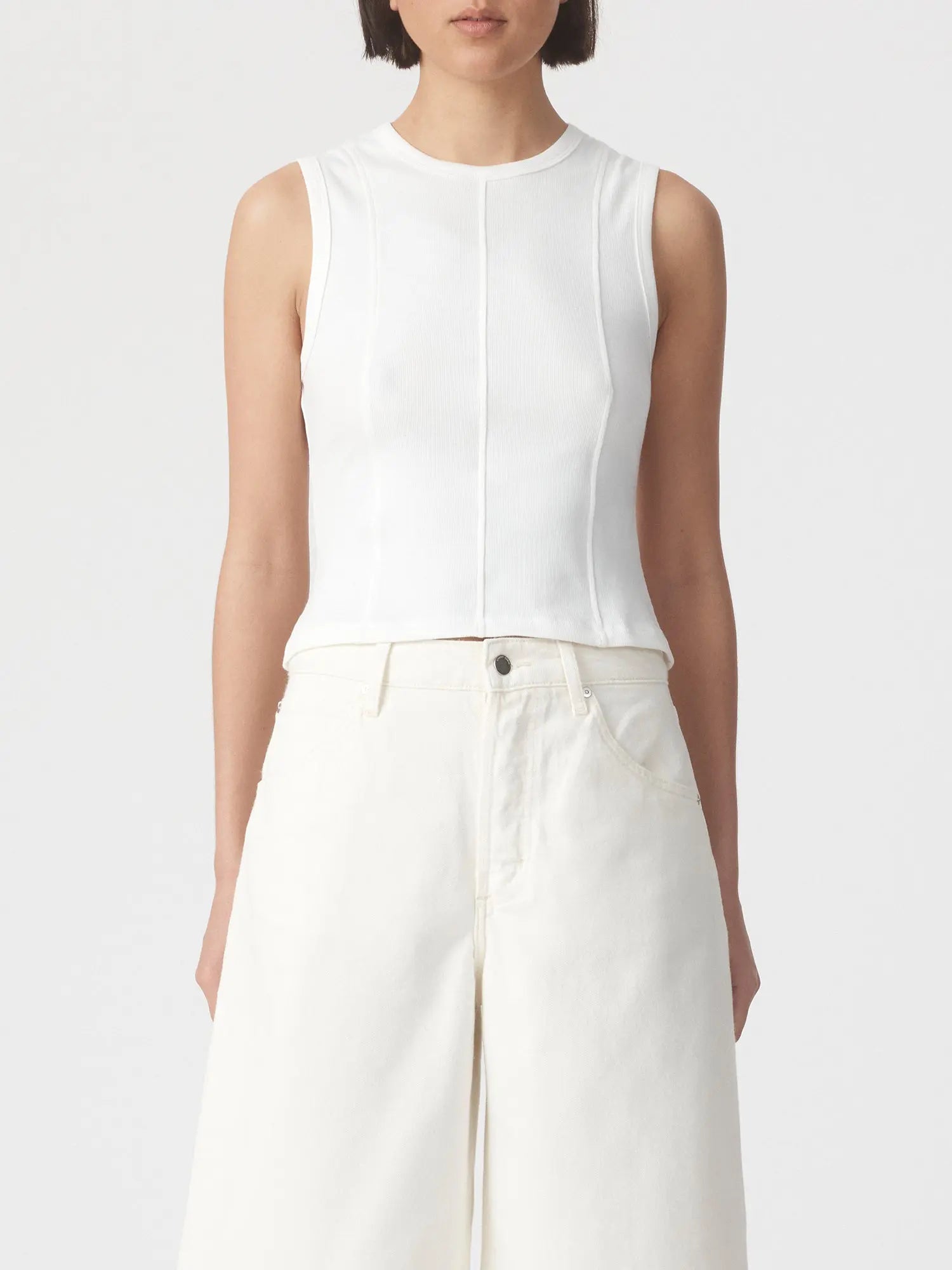 Panelled Rib Tank Nobody Denim