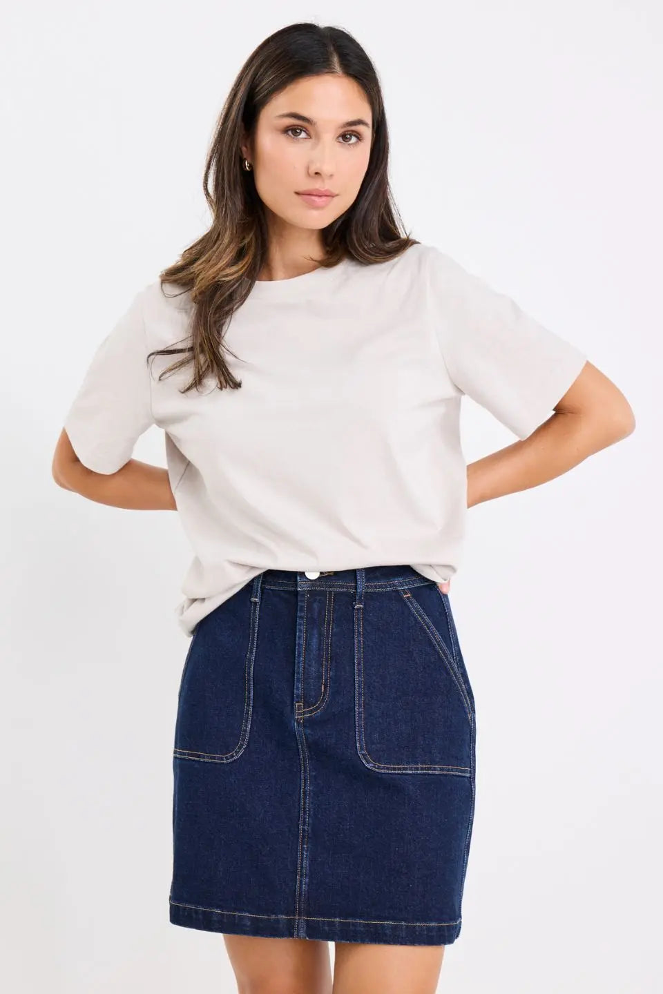 Orchard Front Denim Mini Skirt Ivy + Jack