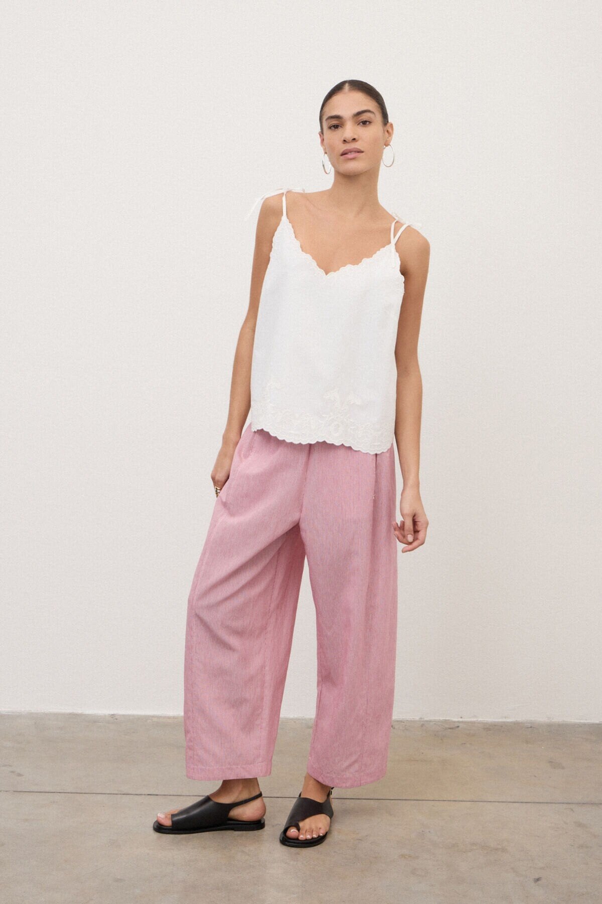 Baloon Trousers with Elastic Waist