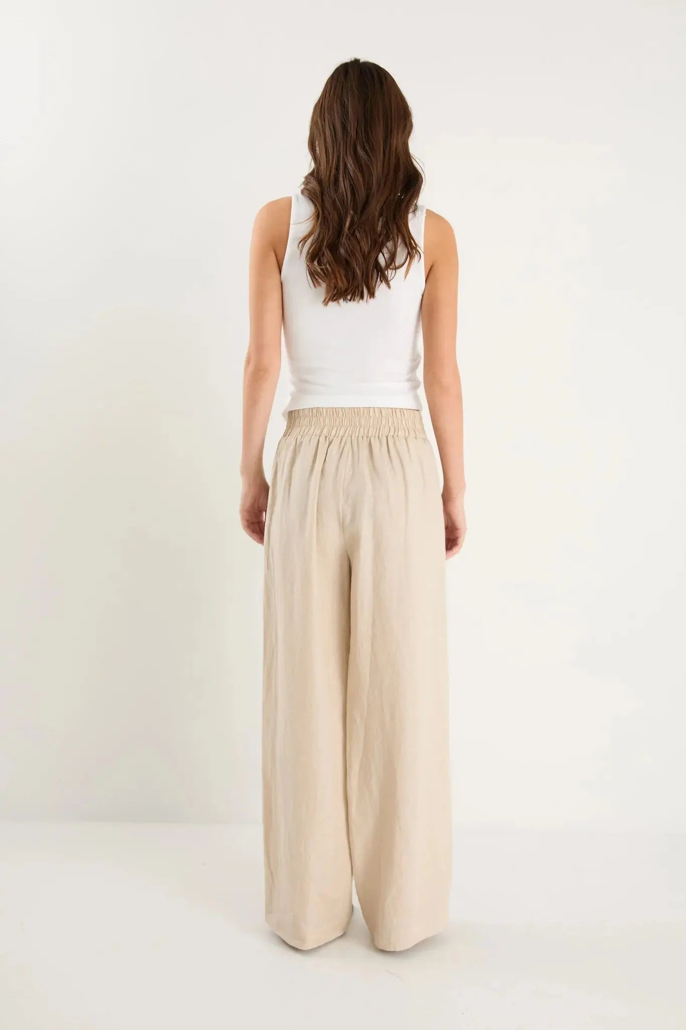 Guardian Linen Pull On Wide Leg Pants Among the Brave