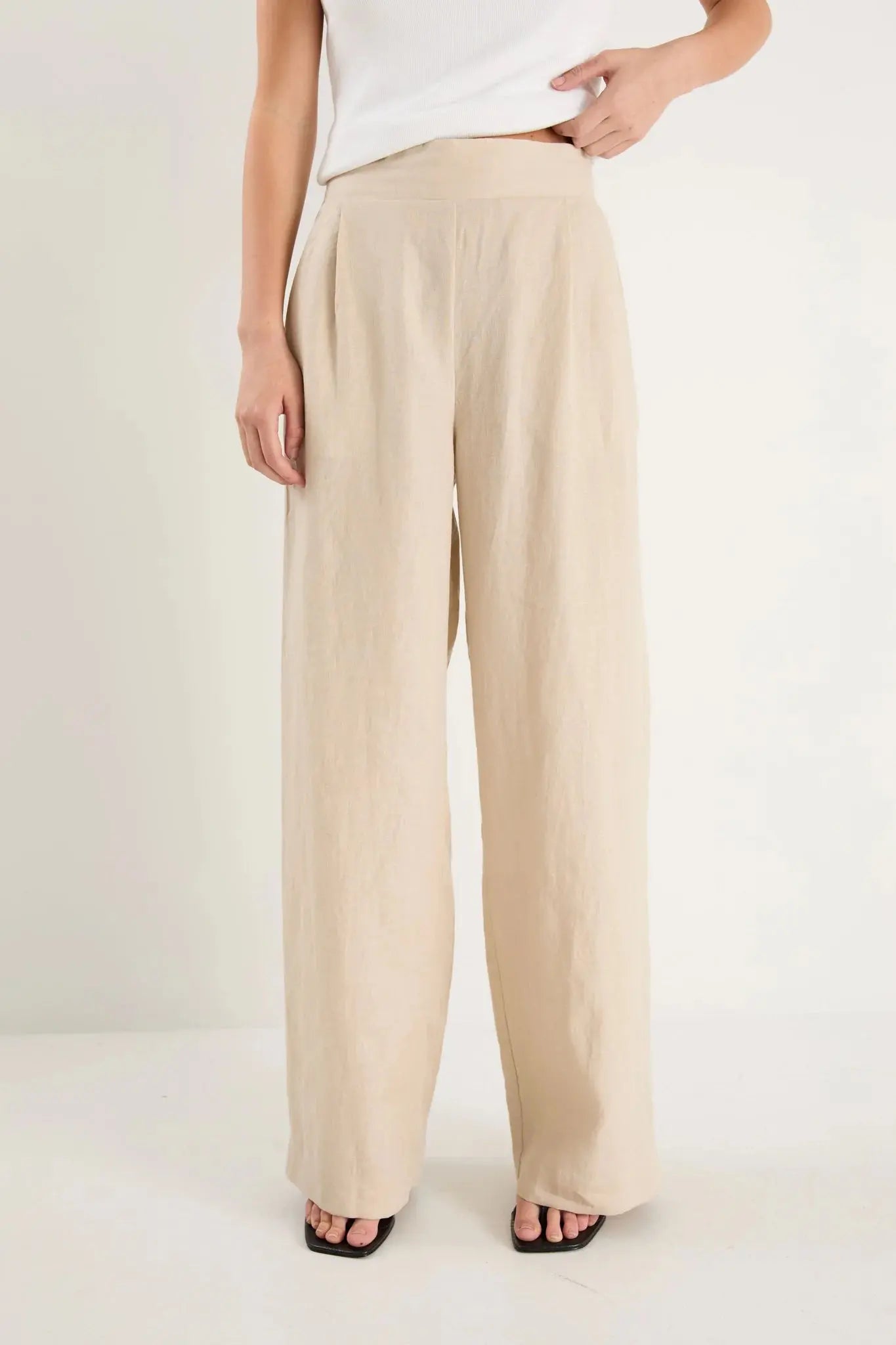 Guardian Linen Pull On Wide Leg Pants Among the Brave