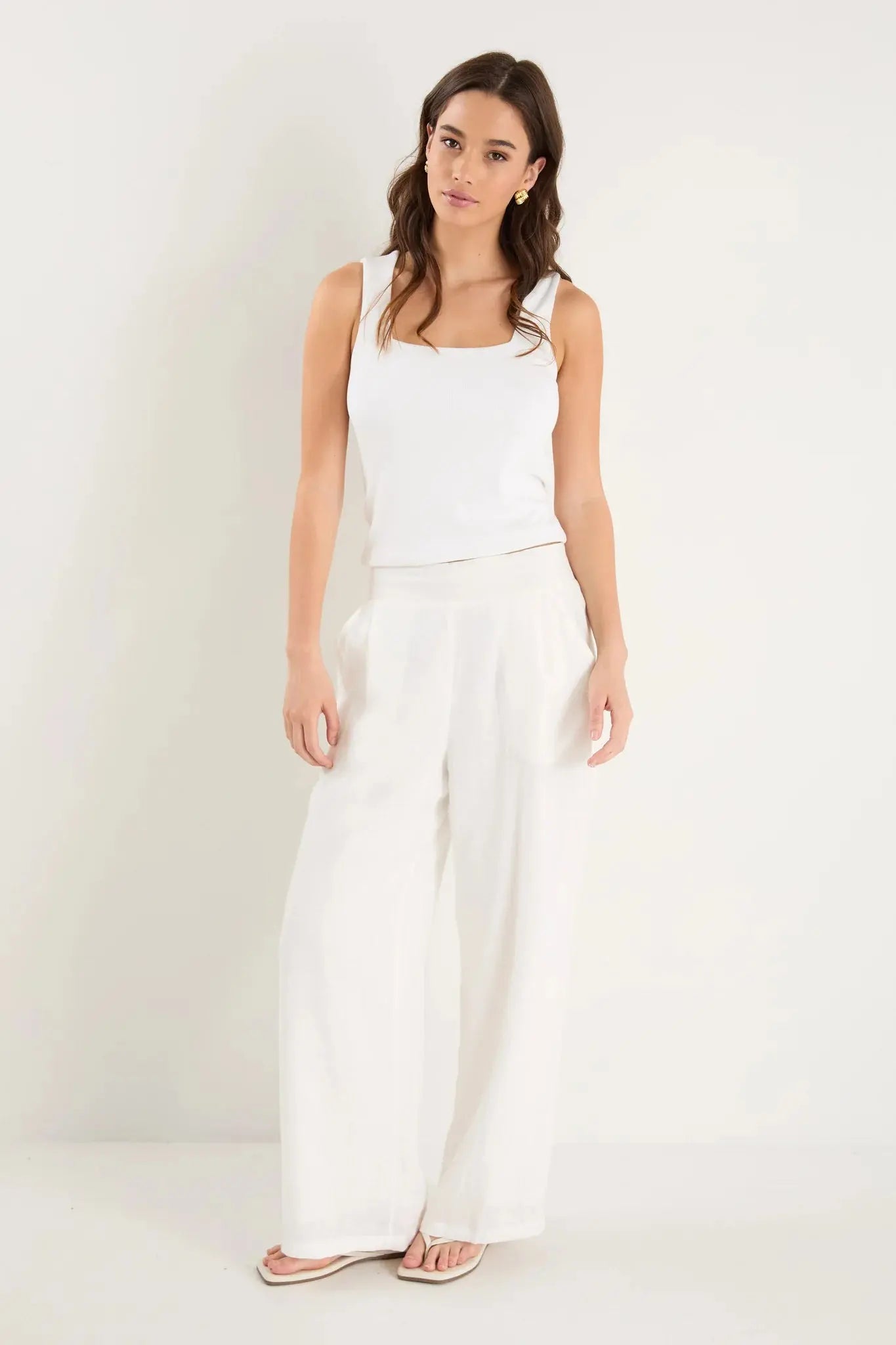 Guardian Linen Pull On Wide Leg Pants Among the Brave