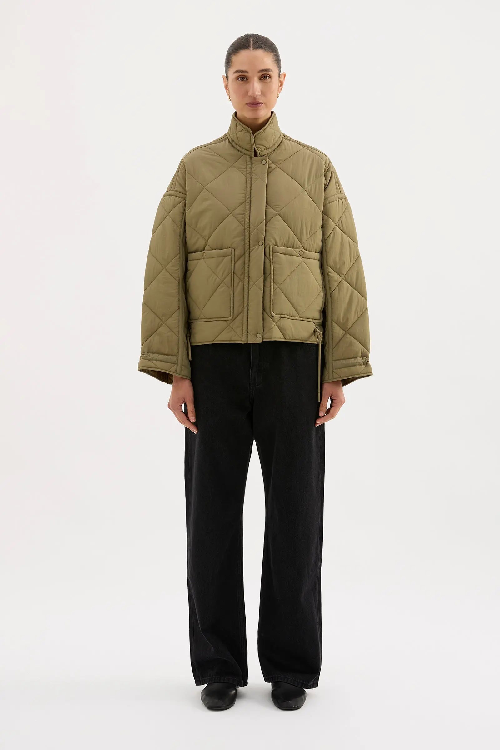 Sloane Puffer Jacket Nude Lucy