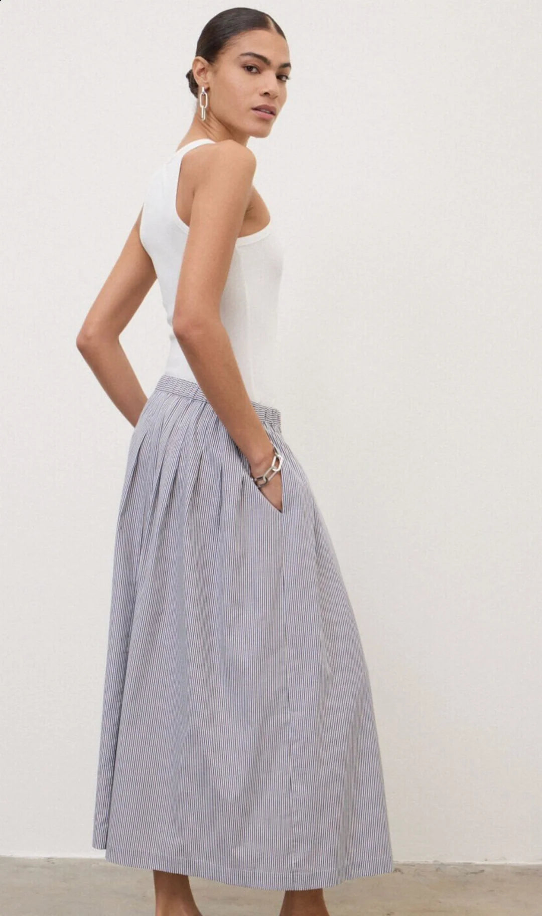 Long Pleat Skirt