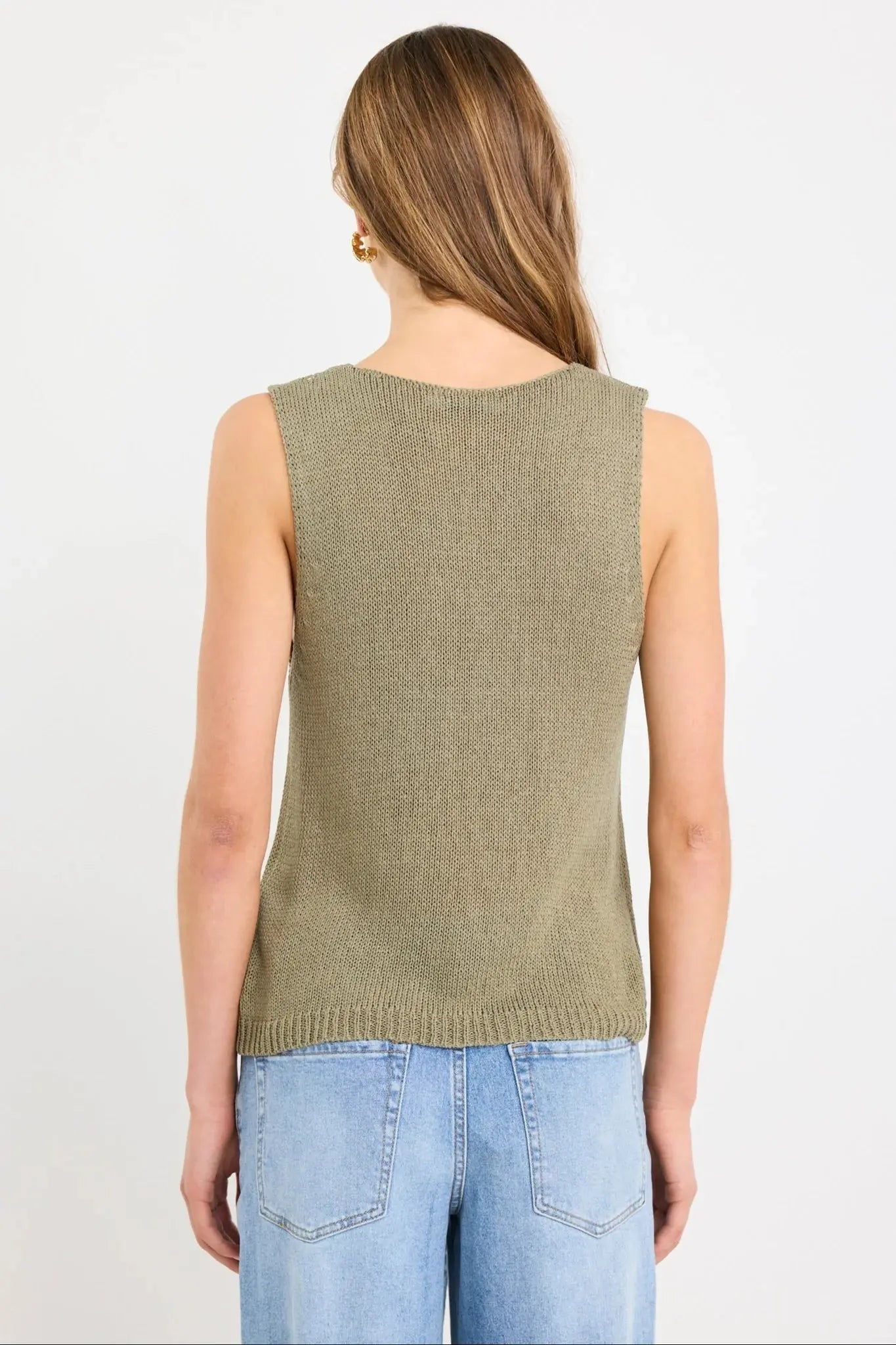 Settler V Neck Sleeveless Knit Top Stories Be Told