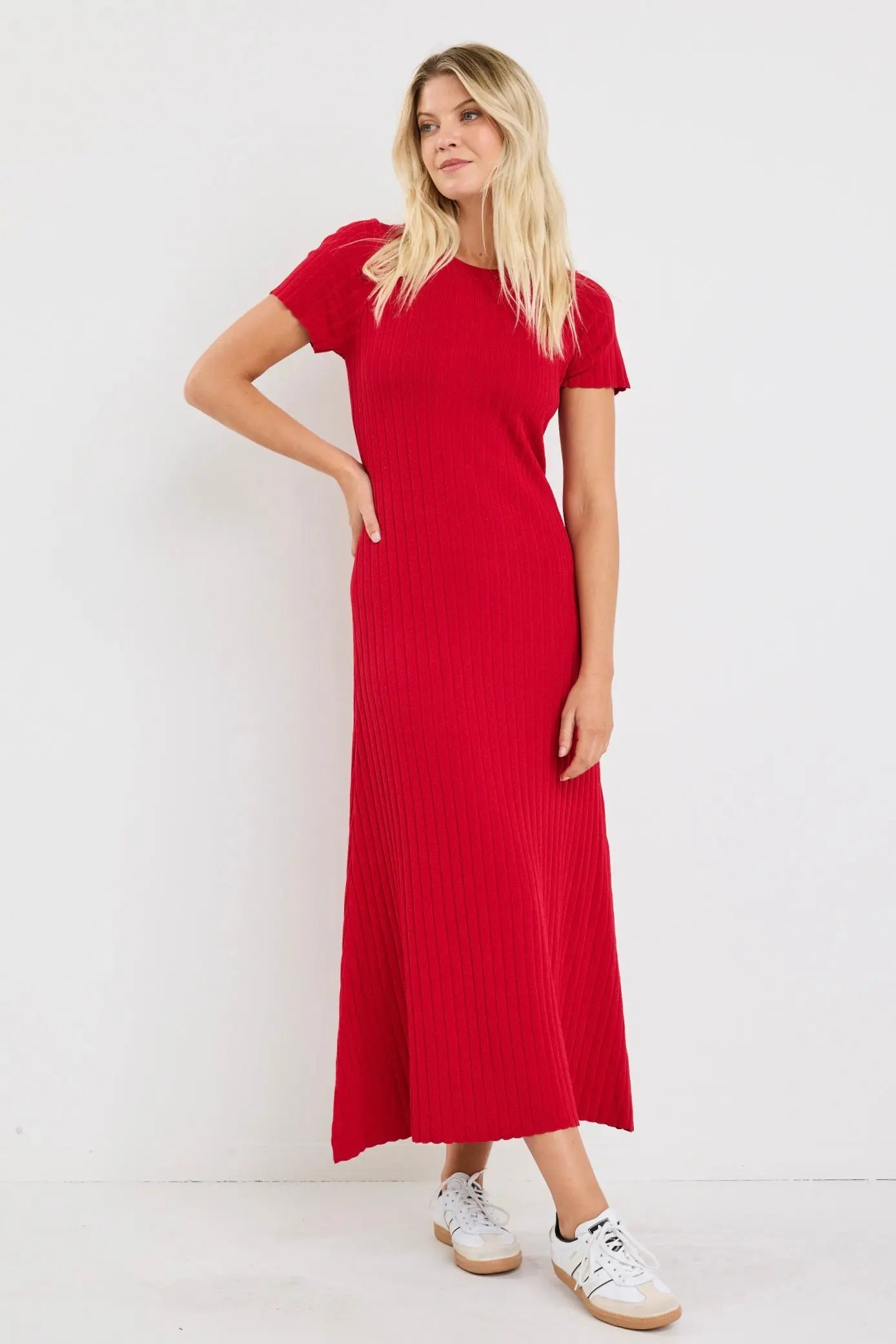 Taken Crewneck Knit Maxi Dress Stories Be Told