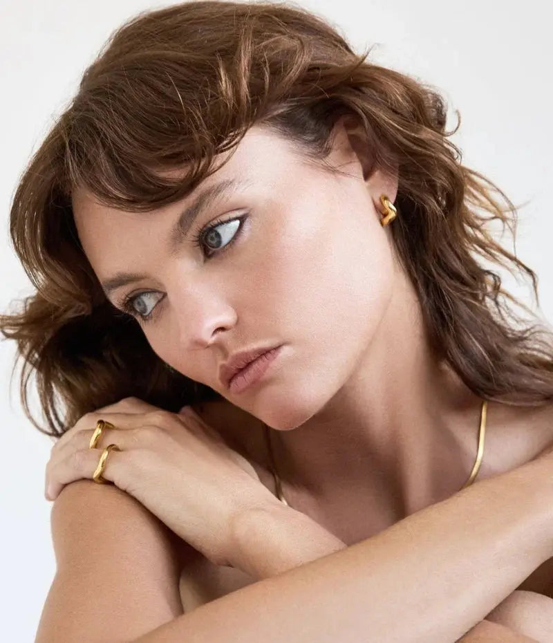 Wabi Sabi Mini Hoops Saint Valentine