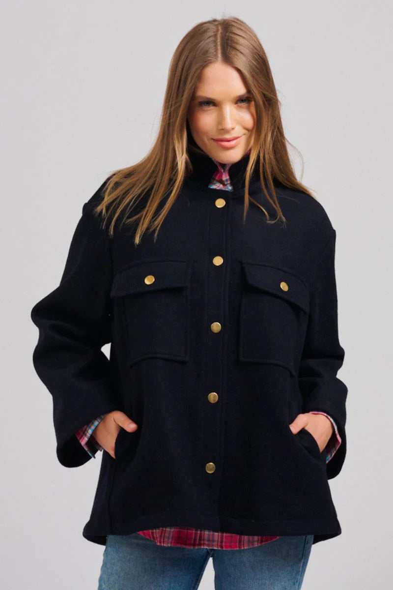 The Allegra Relaxed Wool Blend Jacket