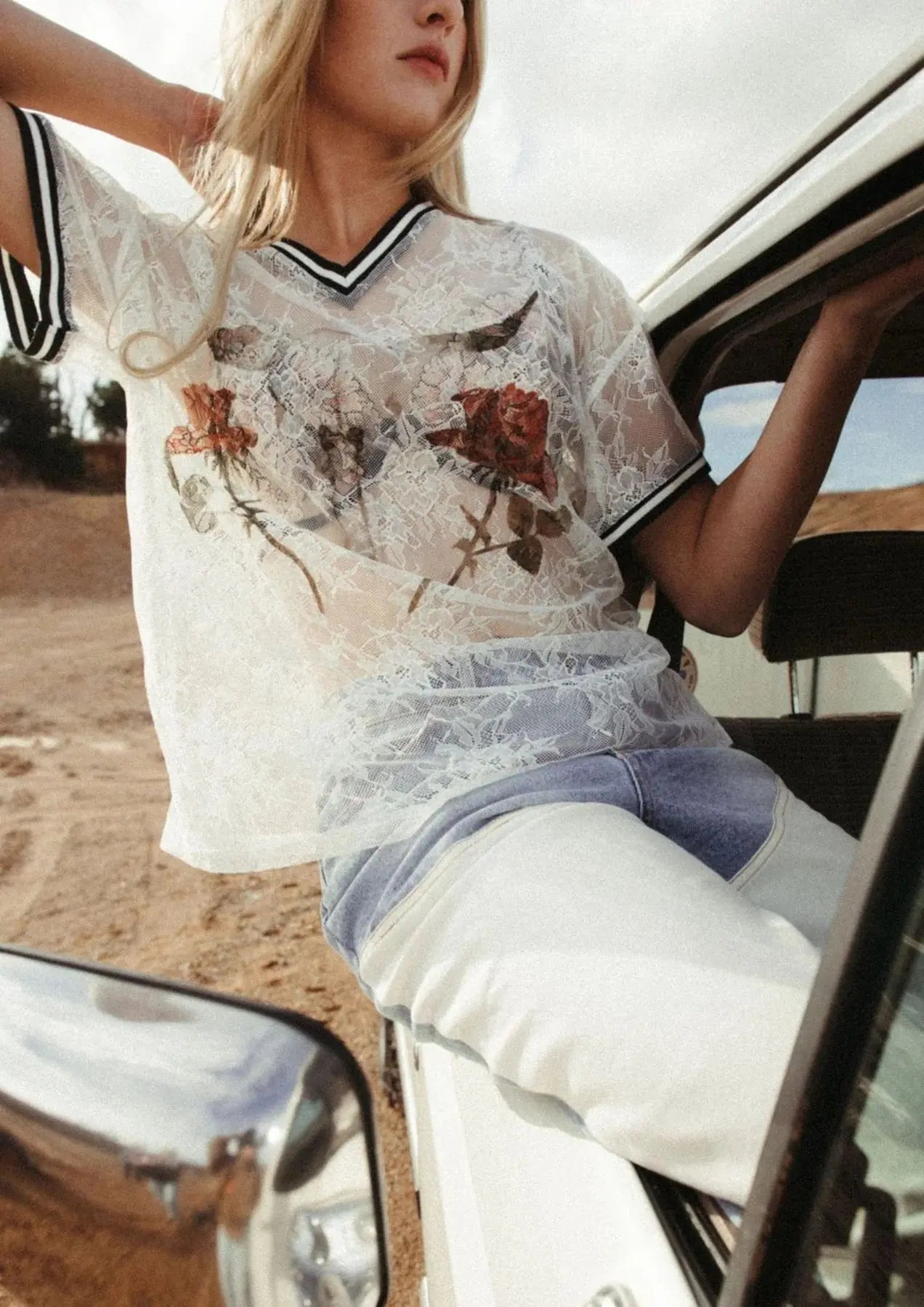 Lace Raglan - Blood + Bone Far Mer By Whitney