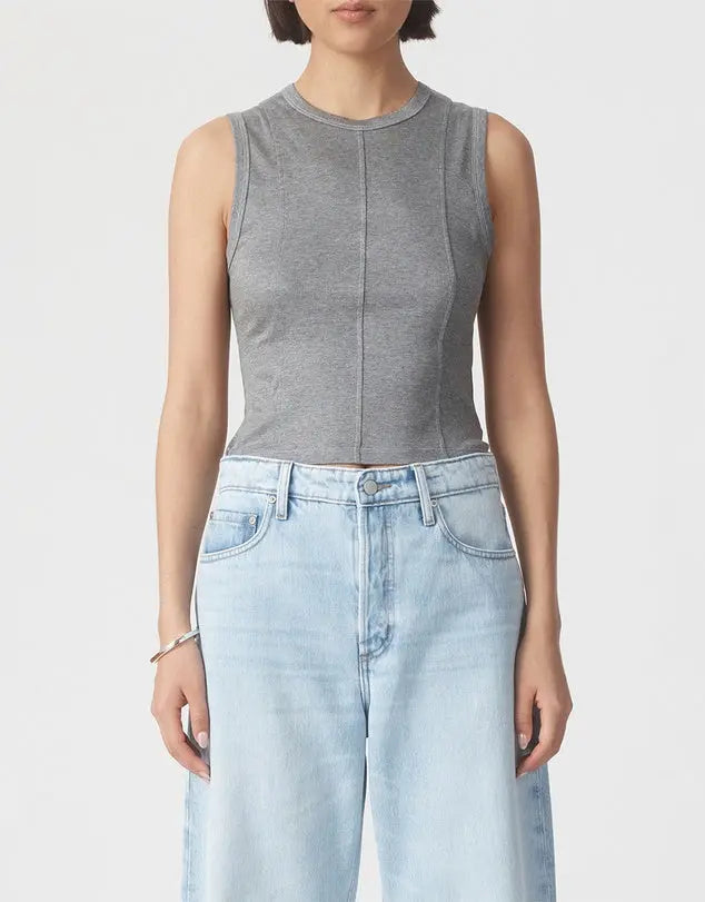 Panelled Rib Tank Nobody Denim