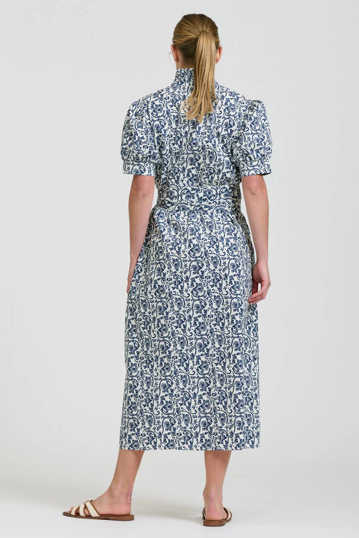 Anais Frill Collar Longline ShirtDress