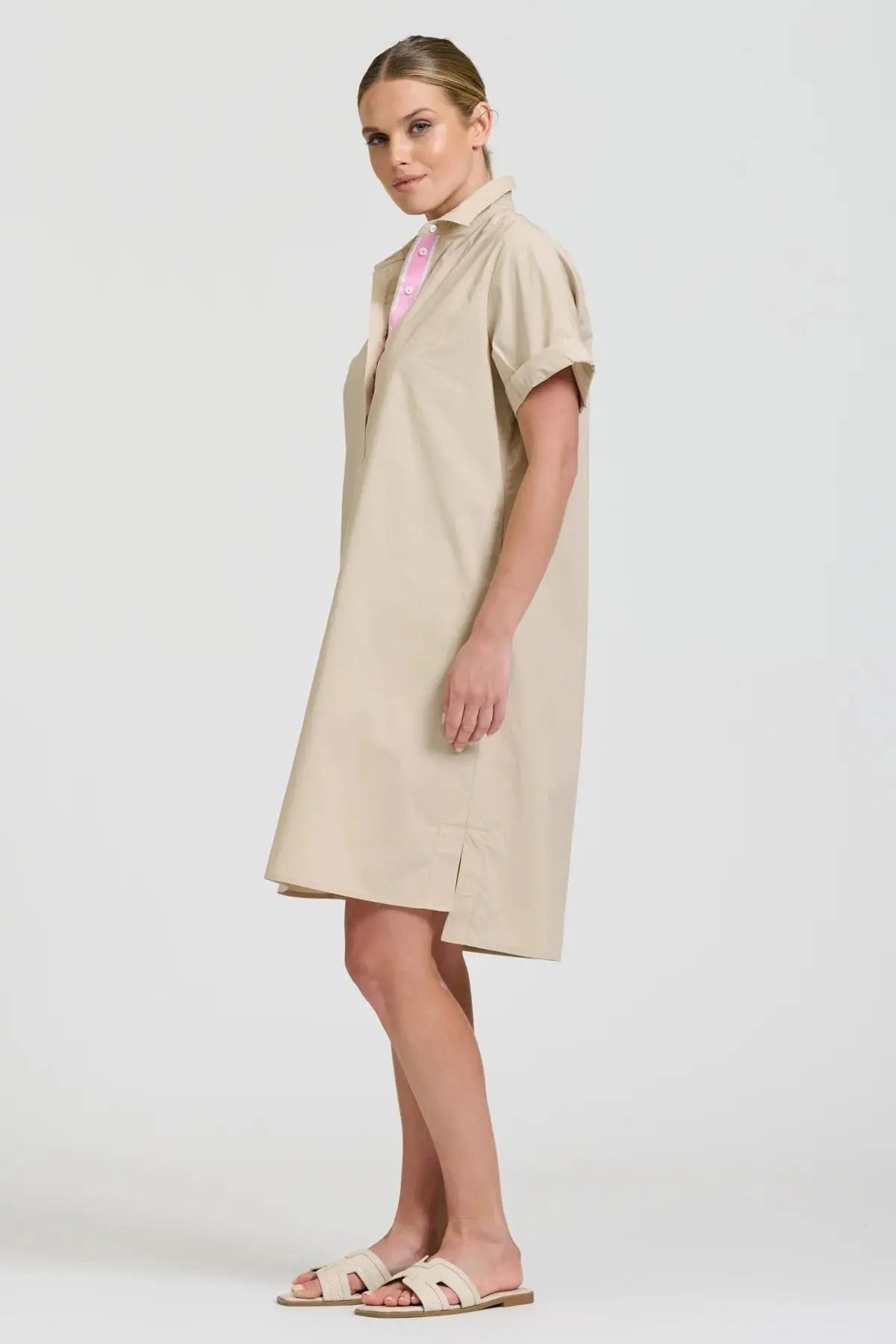 The Katie Short Sleeve Popover Shirtdress Shirty
