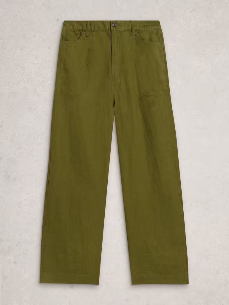 Tia Linen Wide Leg Crop