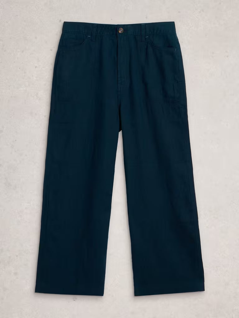 Tia Linen Wide Leg Crop