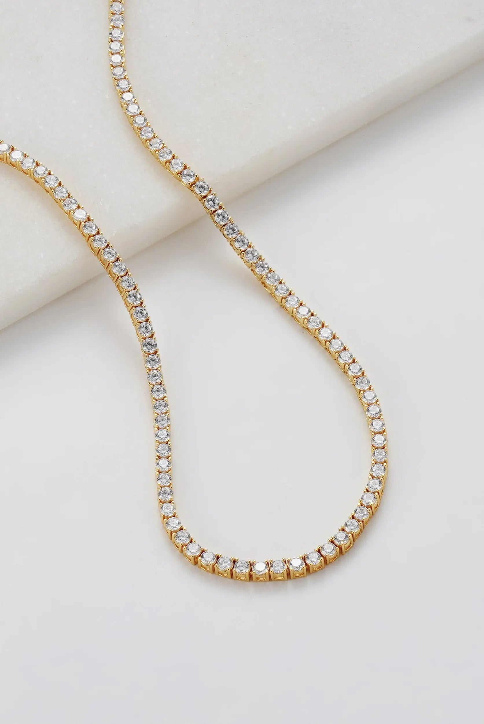 Dani Tennis Necklace Zafino