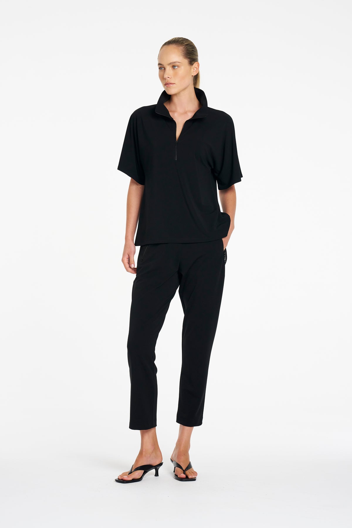 Mela Purdie Powder Zip Pant in Black - view 4