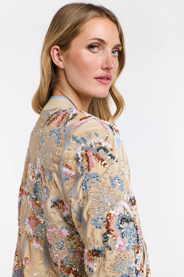 Ivory Charm Bomber Jacket