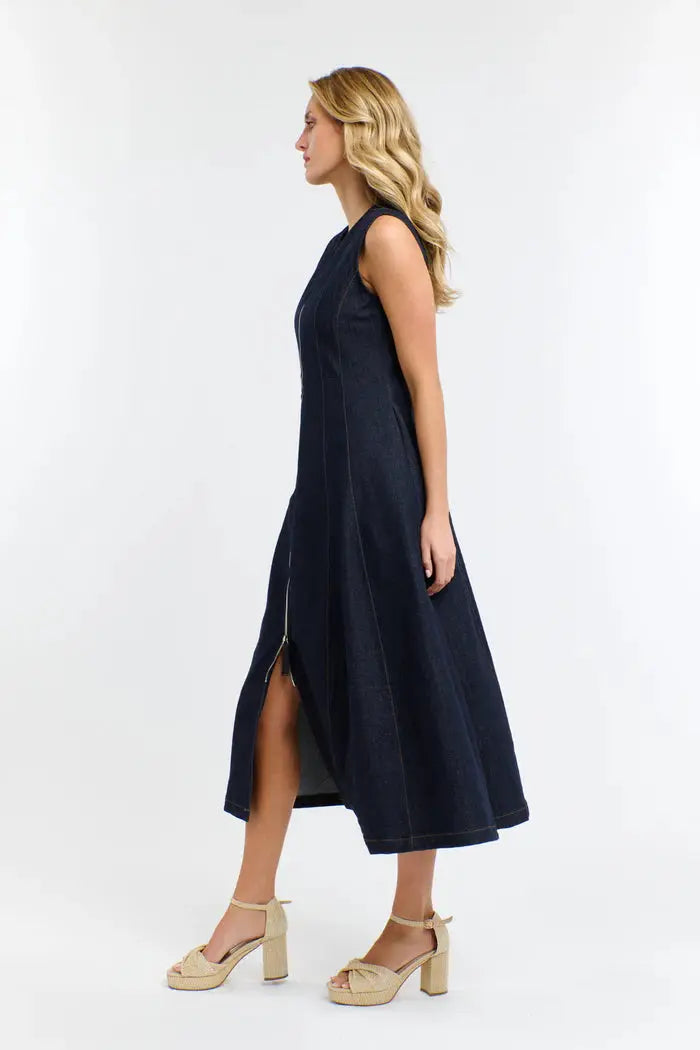 Olsen Denim Zip Dress 365 Days